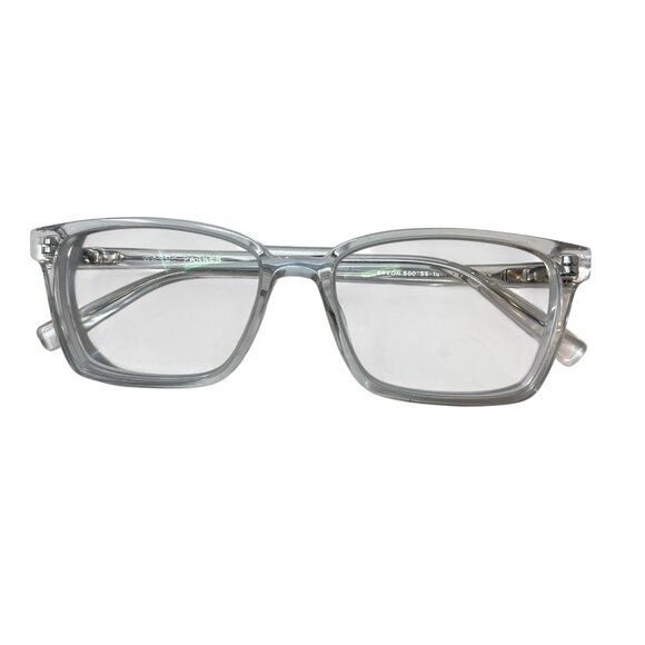 Warby Parker Bryon 500 Crystal Clear Square Eyeglasses Frames 56-16 145 Unisex - Picture 2 of 10